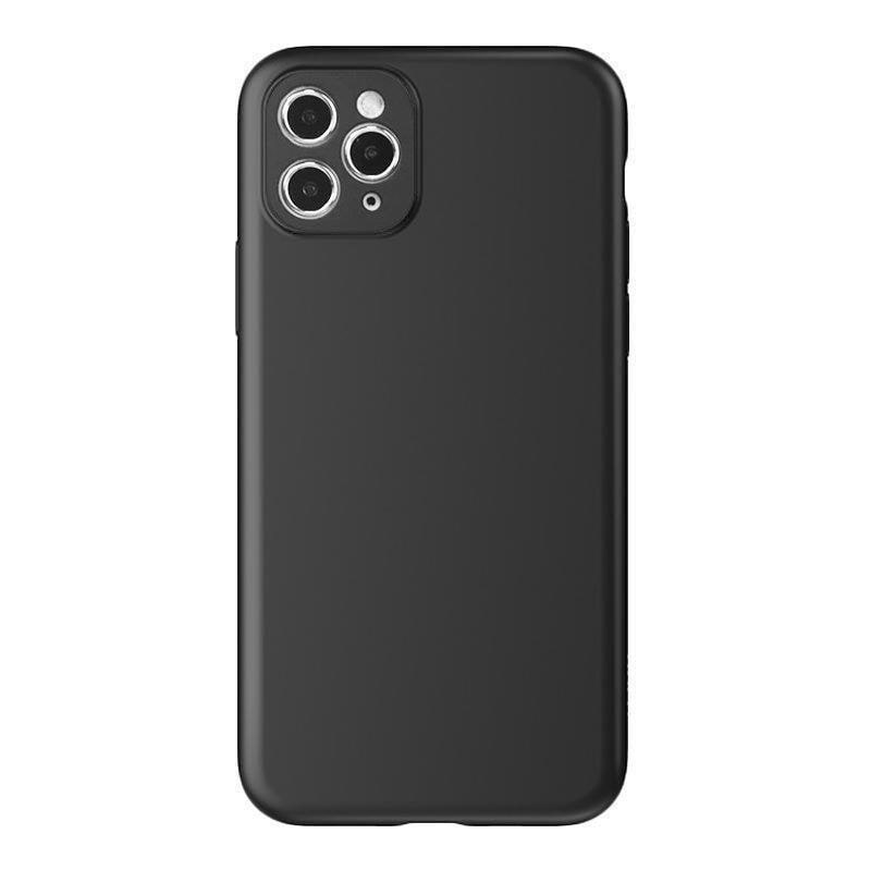 Blødt etui til Vivo Y16 / Vivo Y02s tyndt silikonecover sort