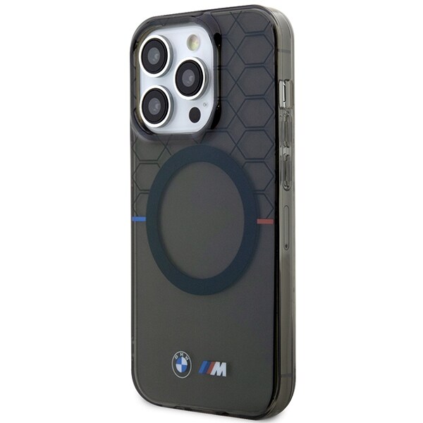 Etui BMW BMHMP14LHGPK iPhone 14 Pro 6,1" grå/grå mønster MagSafe