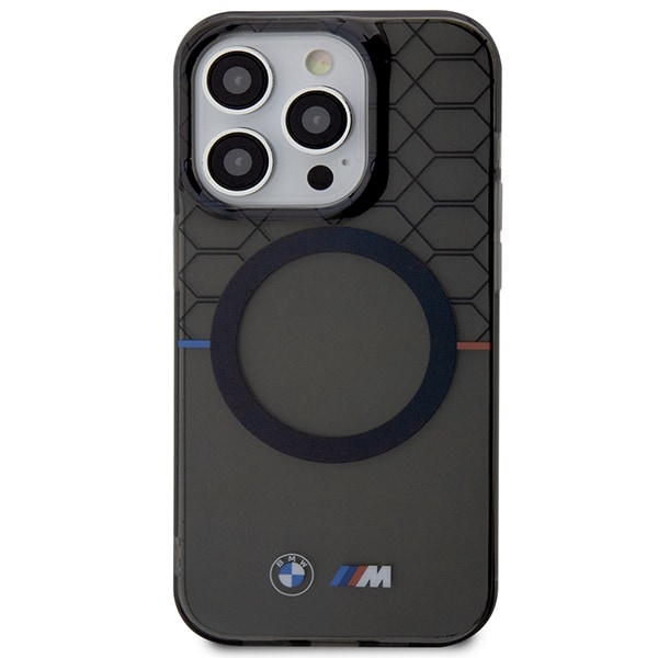 Etui BMW BMHMP14LHGPK iPhone 14 Pro 6,1" grå/grå mønster MagSafe