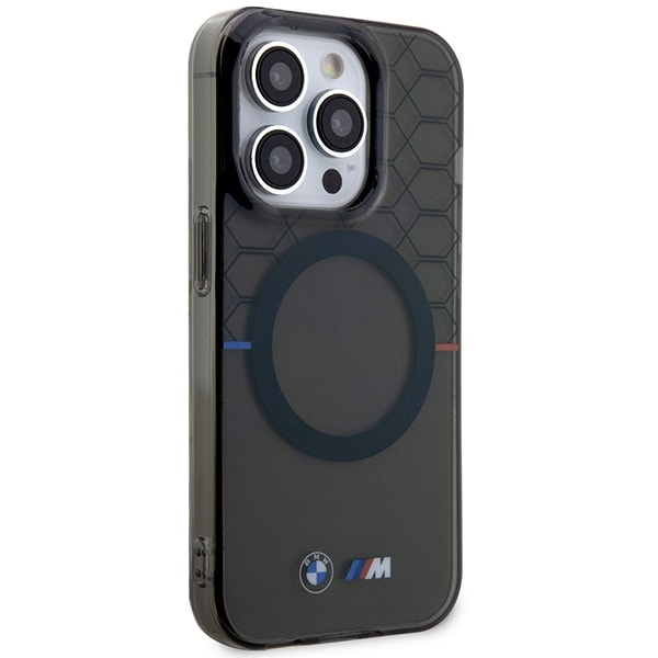 Etui BMW BMHMP14LHGPK iPhone 14 Pro 6,1" grå/grå mønster MagSafe