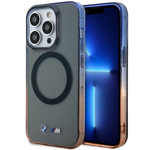 Etui BMW BMHMP14XHTGE iPhone 14 Pro Max 6,7" grå/grå hardcase Gradient Bumper MagSafe