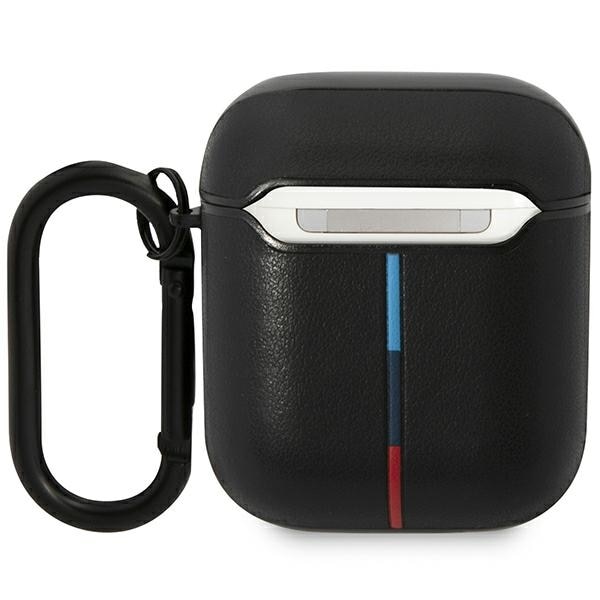 BMW BMA222PVTK AirPods 1/2 cover sort/sort Læder Buet linje