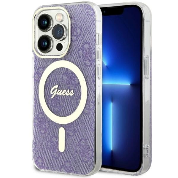 Guess GUHMP14LH4STU iPhone 14 Pro 6,1" lilla/lilla hardcase 4G MagSafe