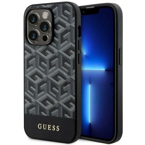 Guess GUHMP14XHGCFSEK iPhone 14 Pro Max 6,7" sort/sort hardcase GCube Stripes MagSafe