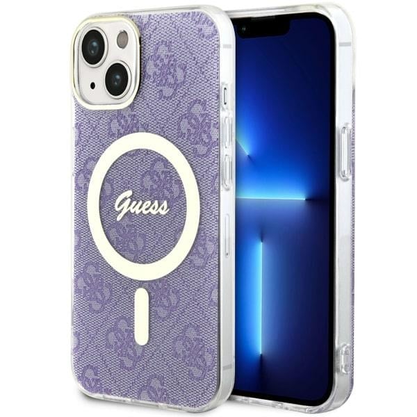 Guess 4G MagSafe-etui til iPhone 14 - lilla