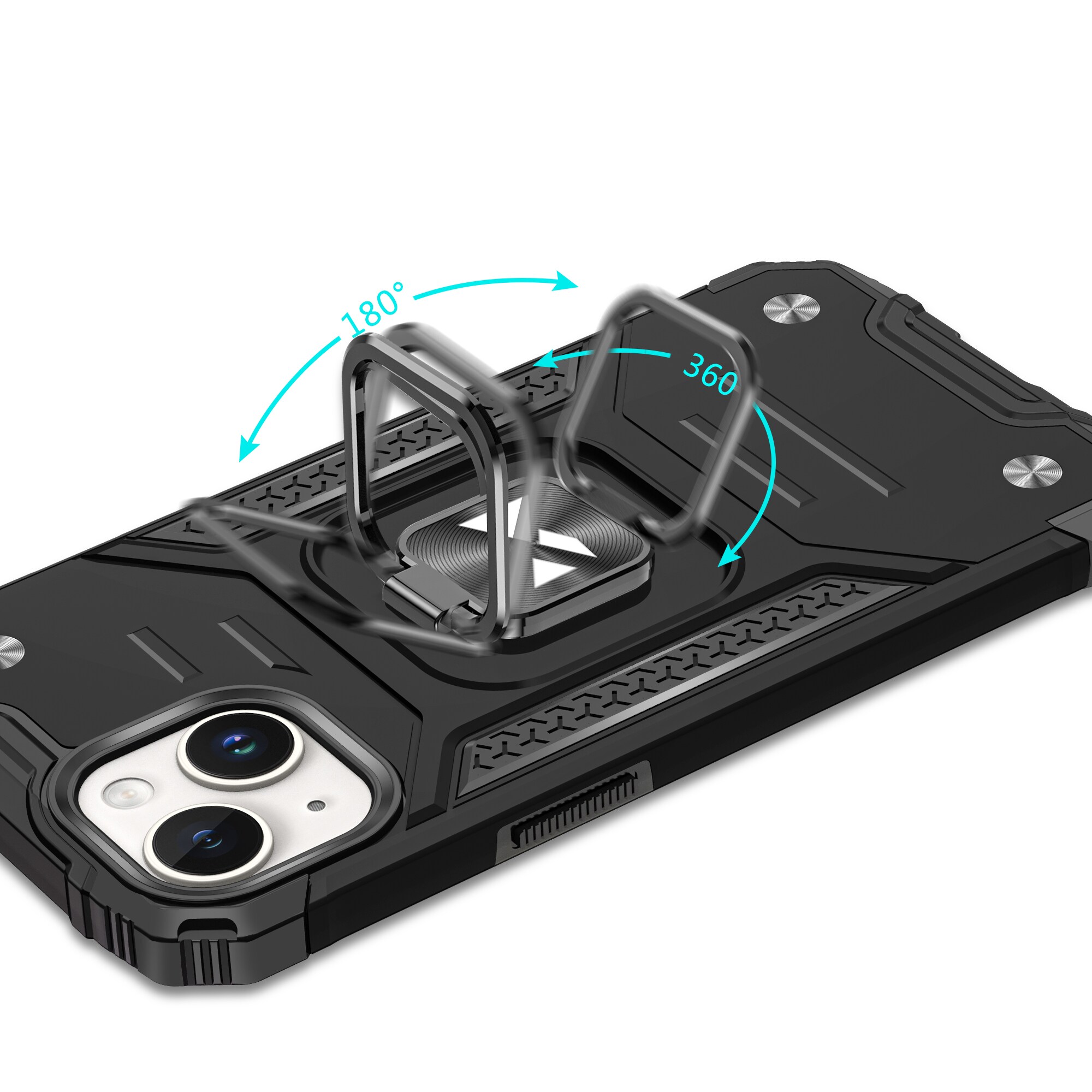Wozinsky Ring Armor iPhone 15 Plus iPhone 15 Plus Ring Armor-etui - Blå