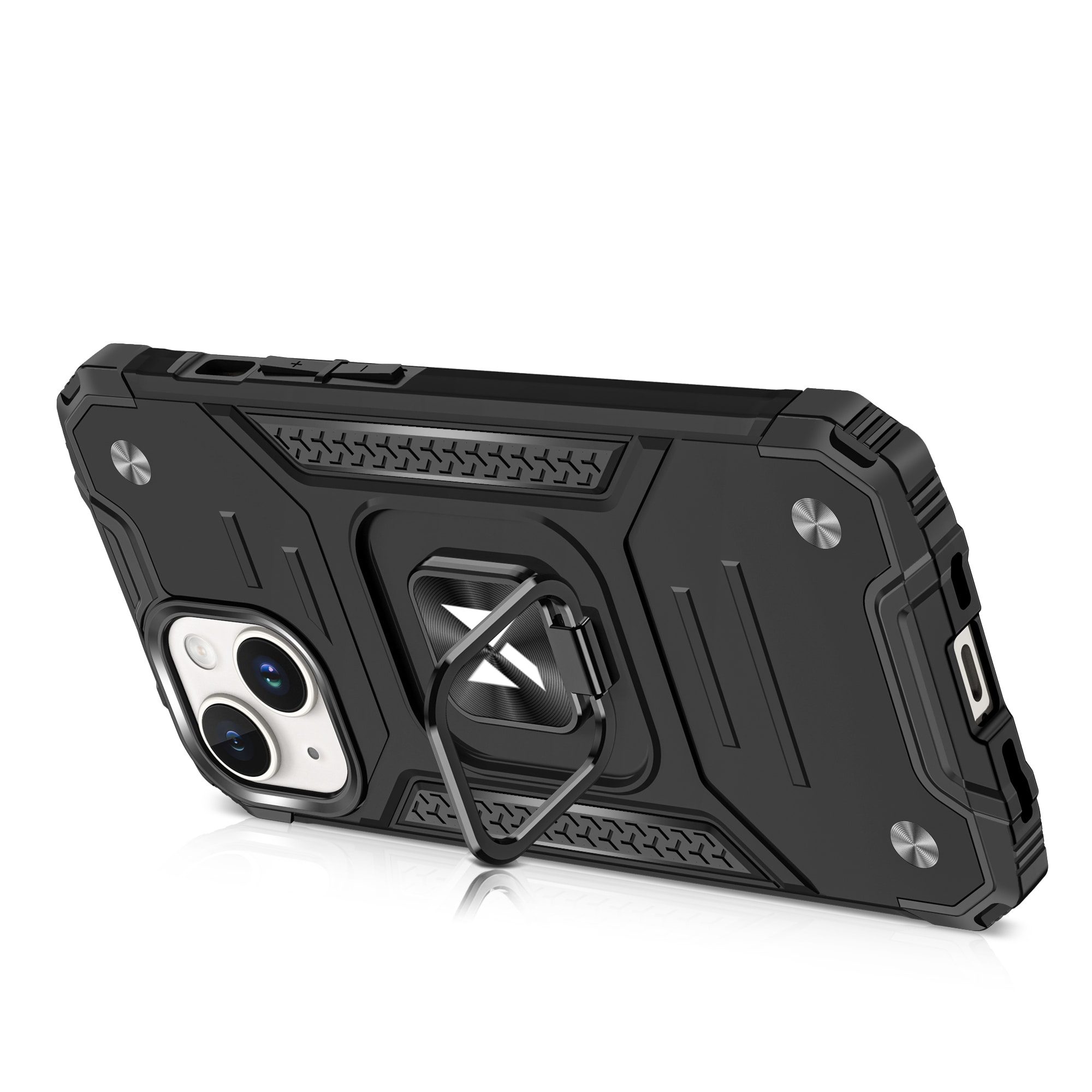 Panseret etui med fingerholder til iPhone 15 Plus Wozinsky Ring Armor - guld