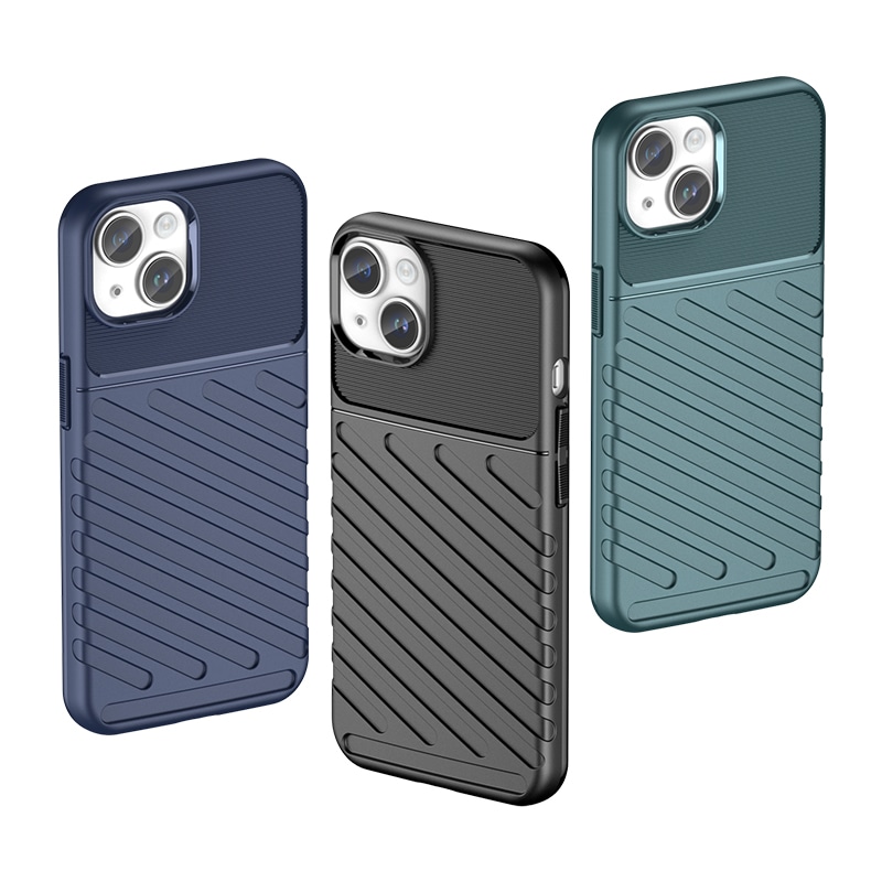 Armored iPhone 15 Plus Thunder Case - blå
