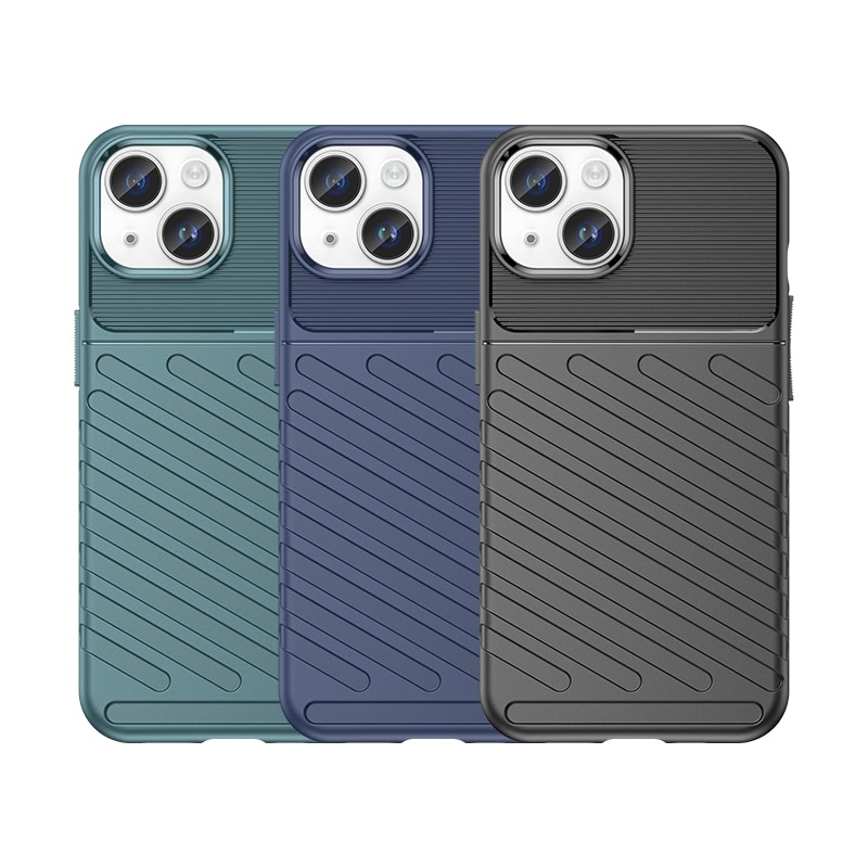 Armored iPhone 15 Plus Thunder Case - blå