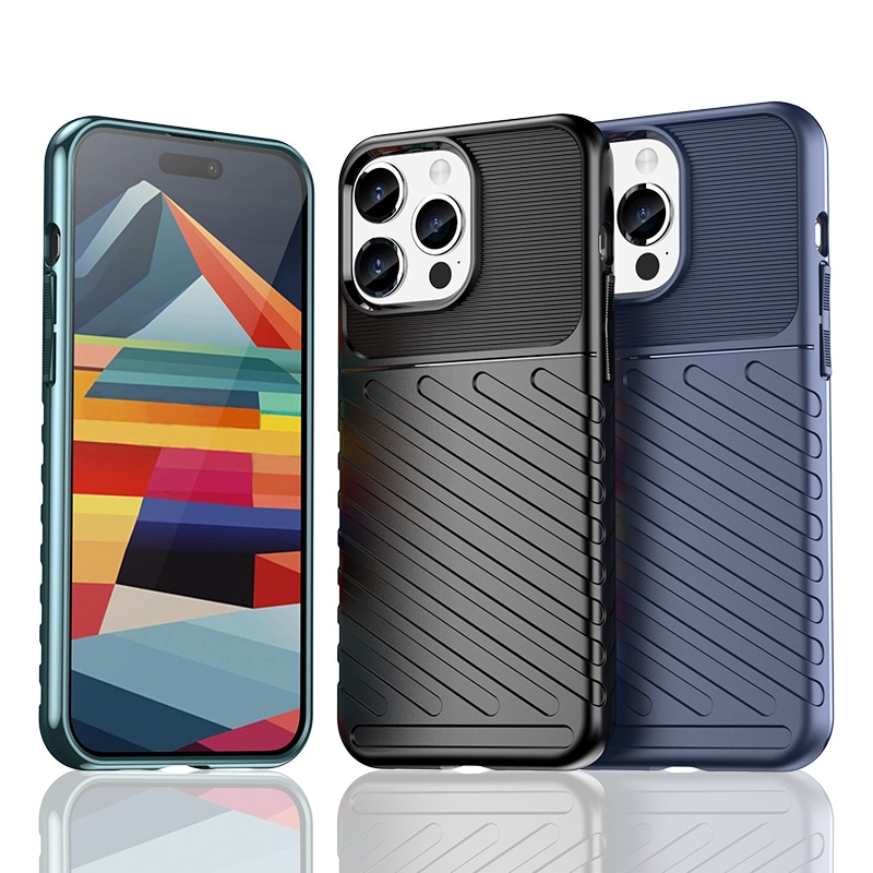 Armored iPhone 15 Pro Max Thunder-kuffert - sort