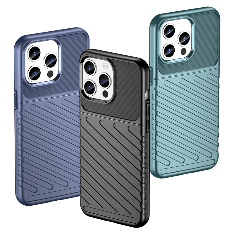 Armored iPhone 15 Pro Max Thunder-kuffert - sort