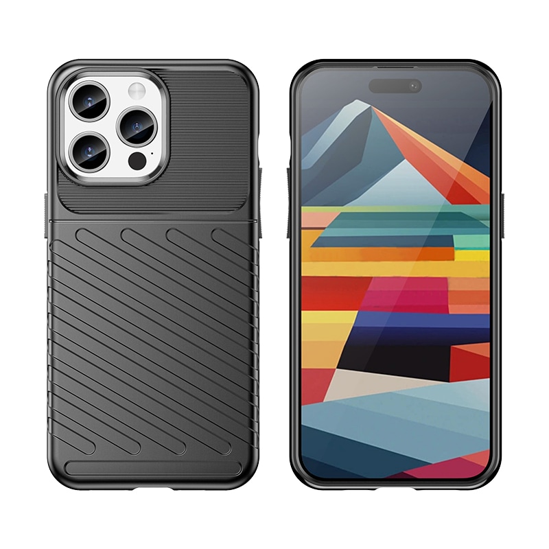 Armored iPhone 15 Pro Max Thunder-kuffert - sort