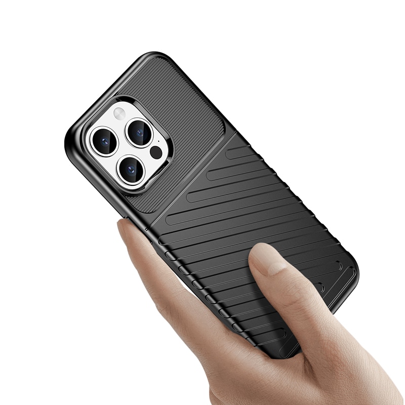 Armored iPhone 15 Pro Max Thunder-kuffert - sort