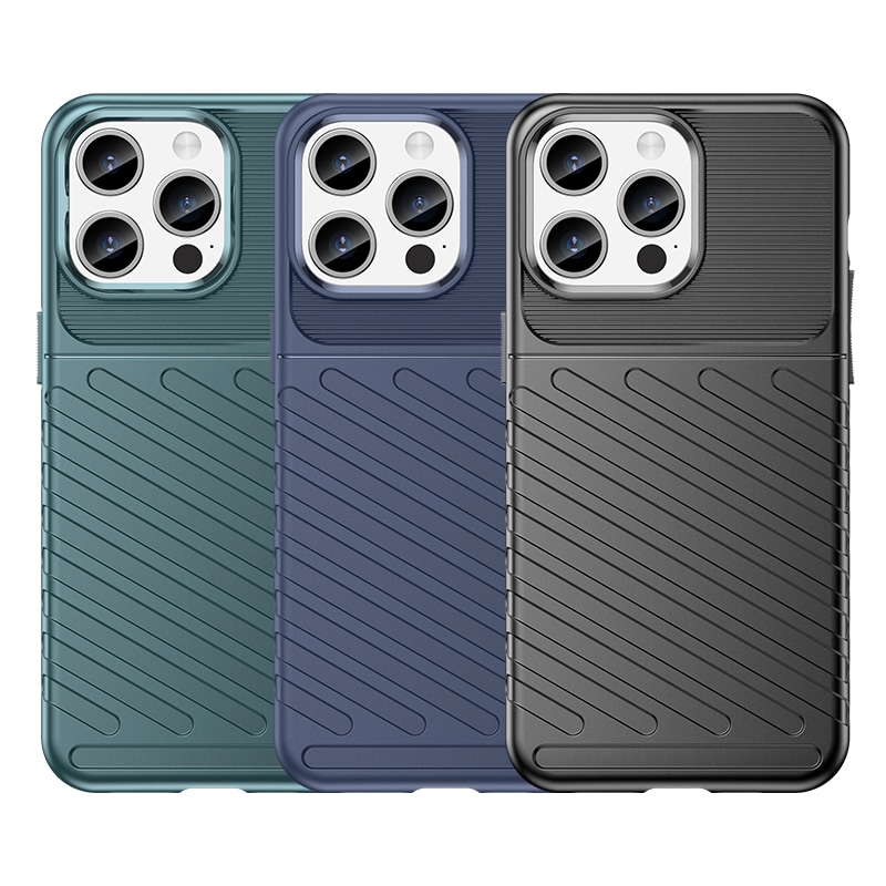 Armored iPhone 15 Pro Max Thunder-kuffert - sort