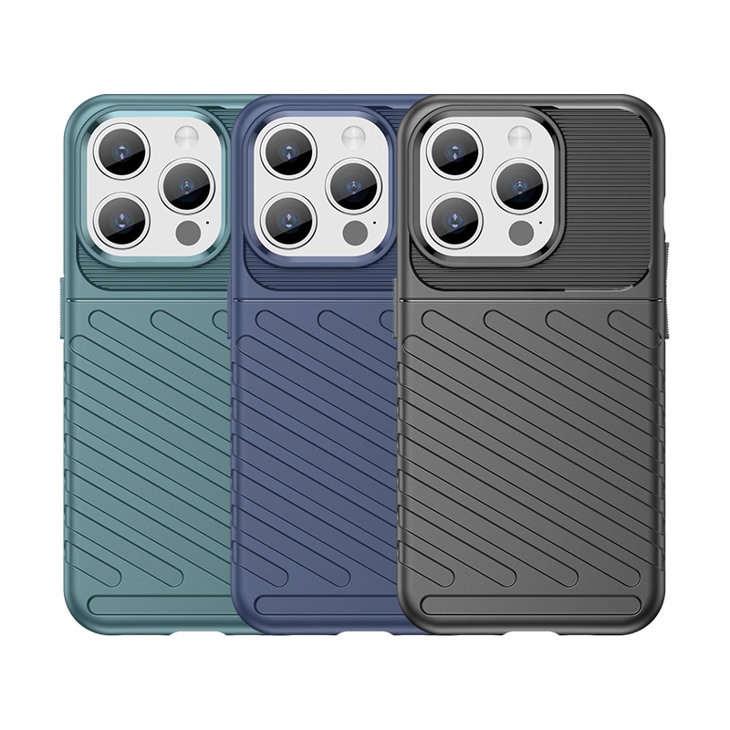 Armored iPhone 15 Pro Thunder Case - sort