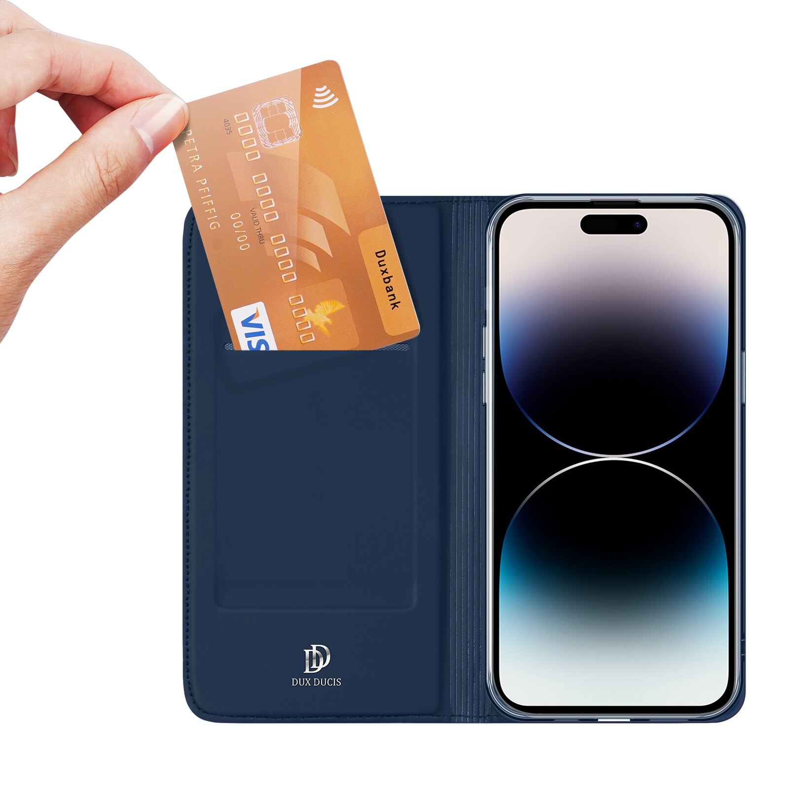 Dux Ducis Skin Pro Wallet-etui til iPhone 15 Pro Max - Blå