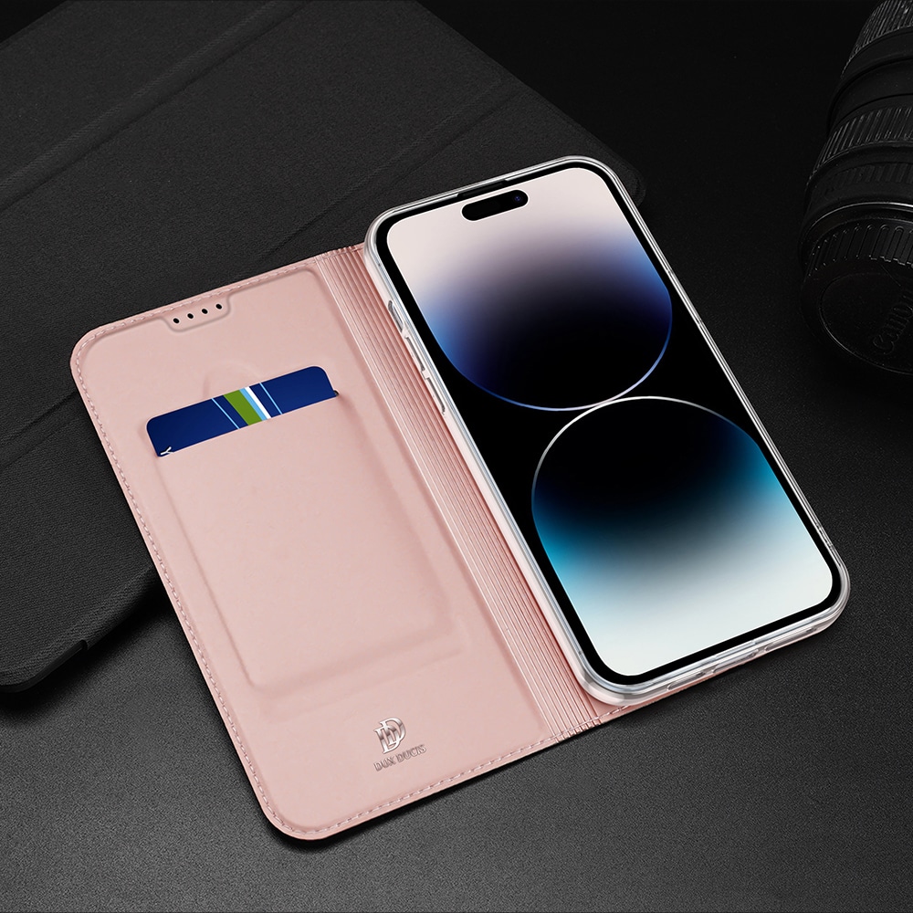 Dux Ducis Skin Pro Wallet Case til iPhone 15 Pro - Pink