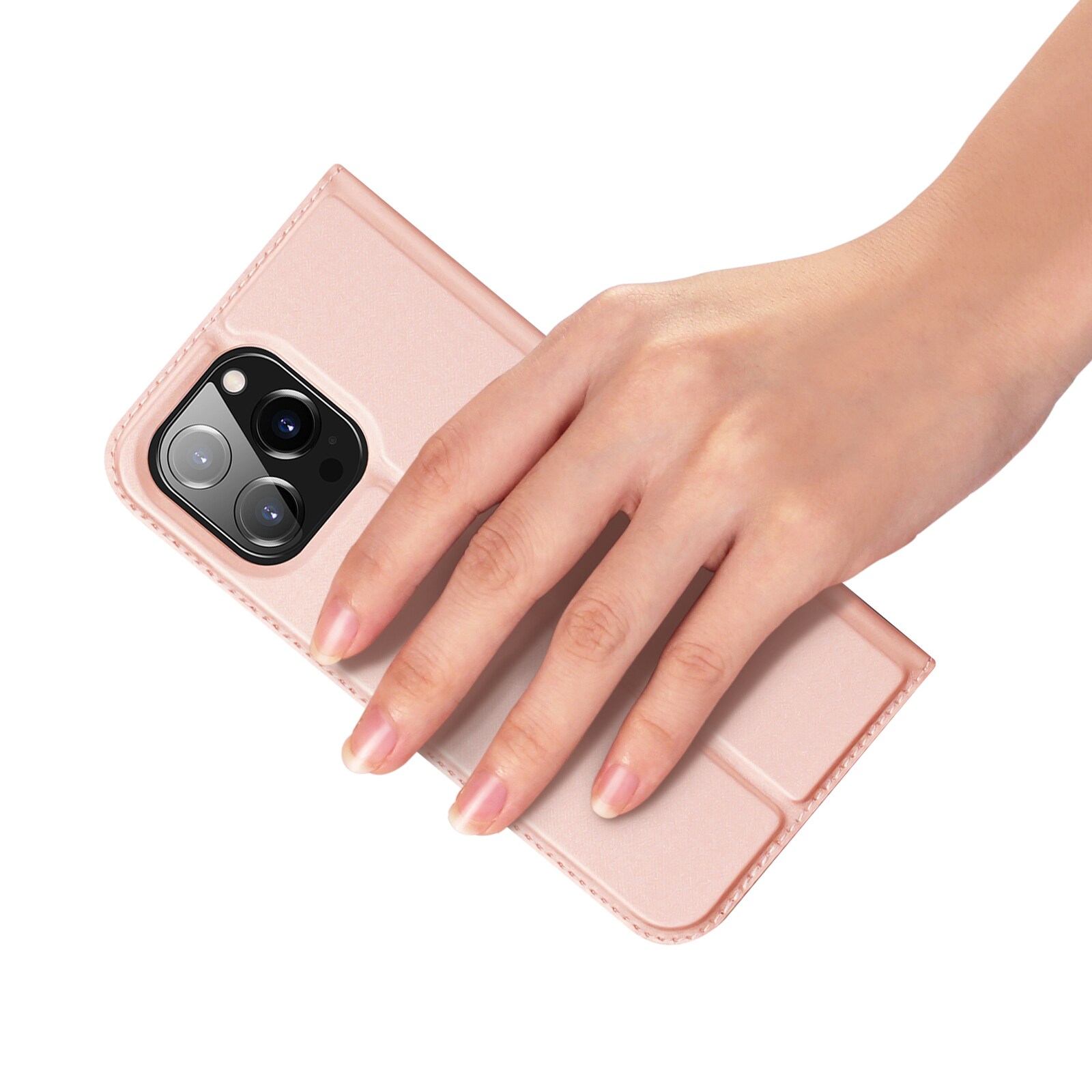 Dux Ducis Skin Pro Wallet Case til iPhone 15 Pro - Pink