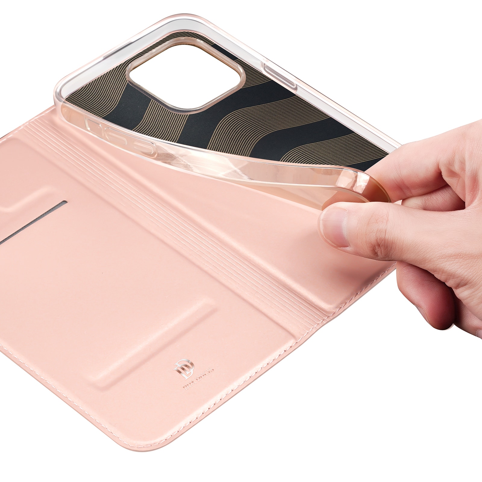 Dux Ducis Skin Pro Wallet Case til iPhone 15 Pro - Pink