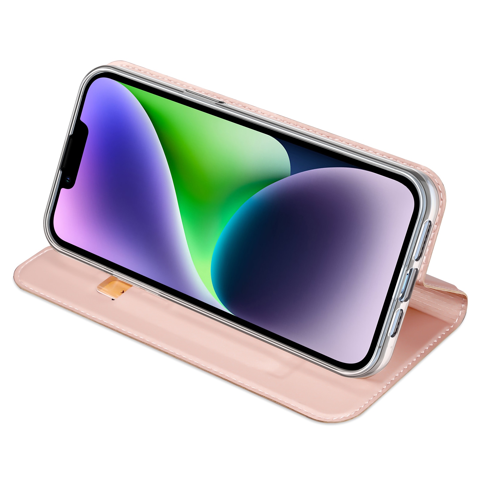 Dux Ducis Skin Pro Wallet-etui til iPhone 15 Plus - Pink