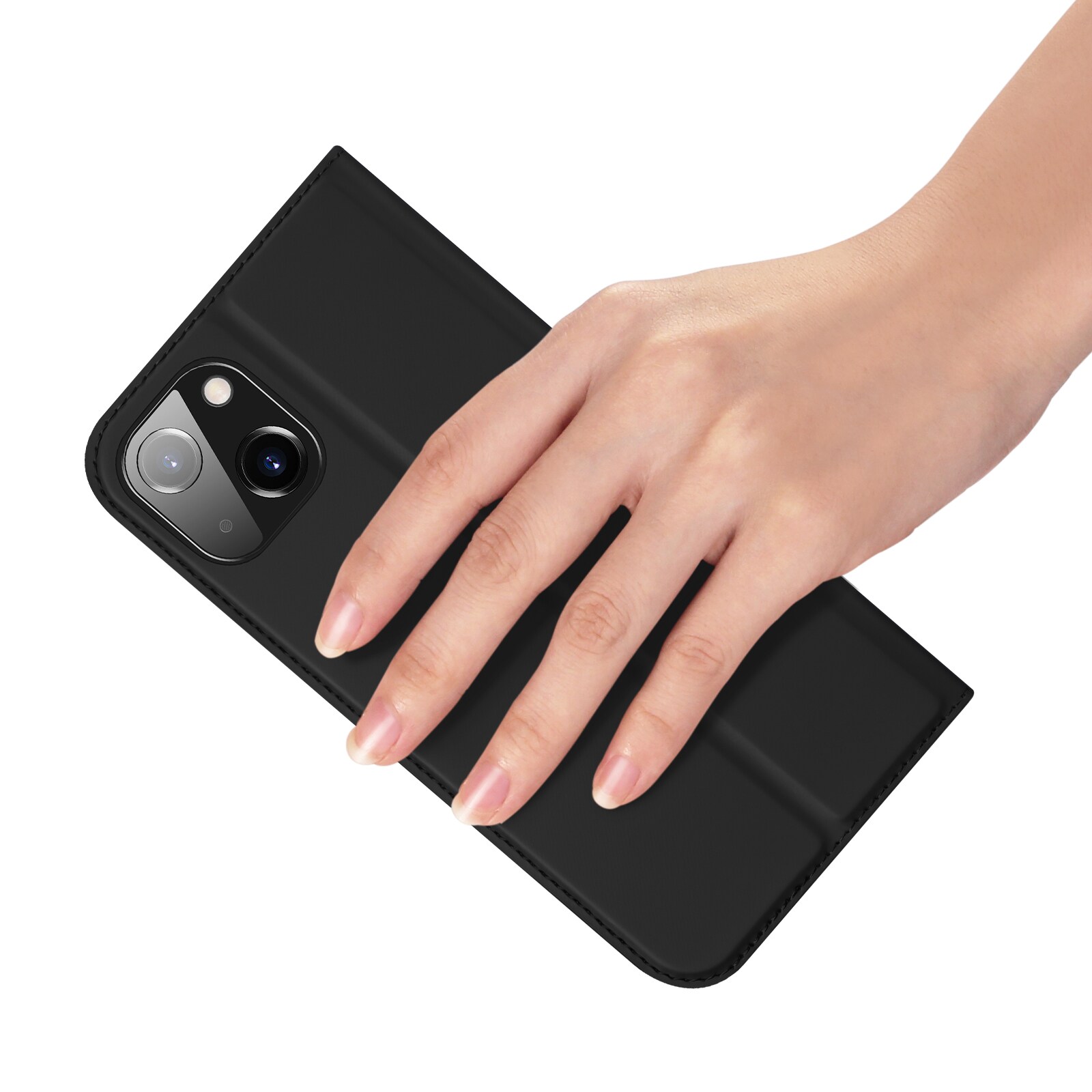 Dux Ducis Skin Pro Wallet-etui til iPhone 15 Plus - Sort