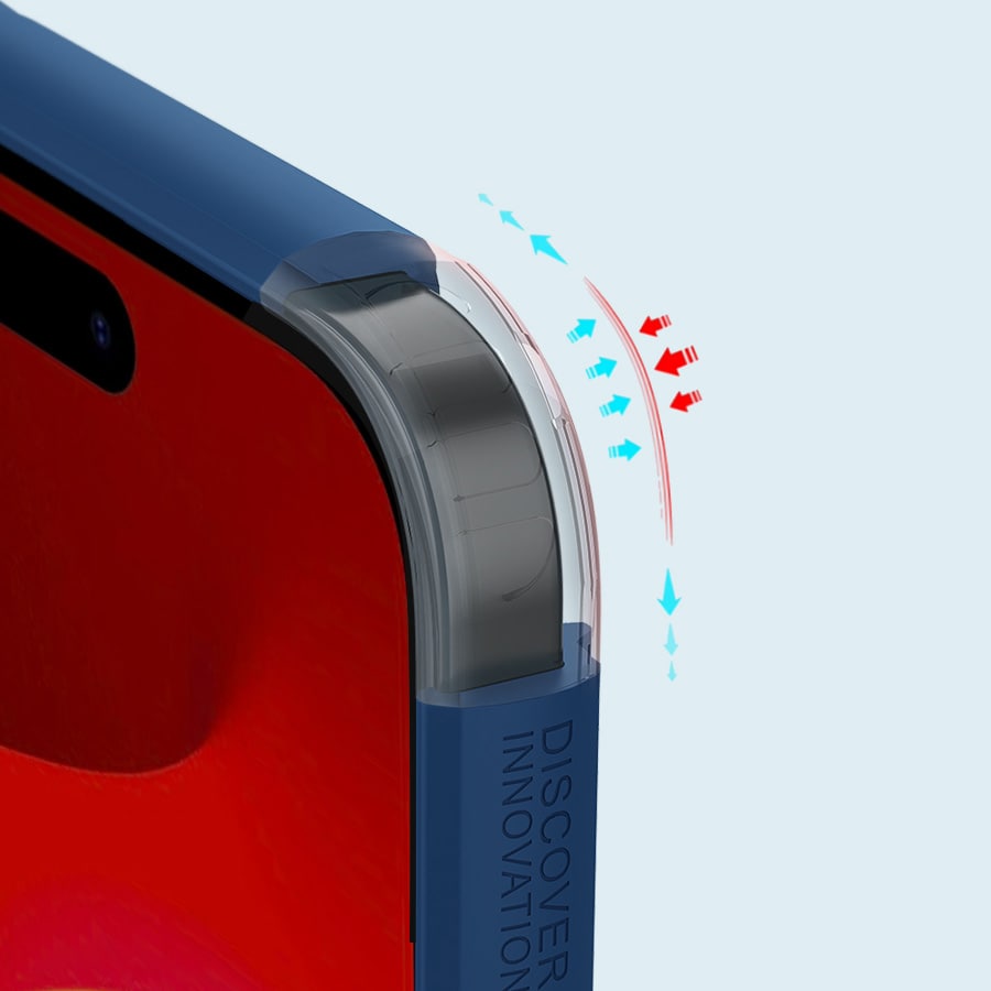 Nillkin Super Frosted Shield Pro forstærket etui til iPhone 15 Plus - blå