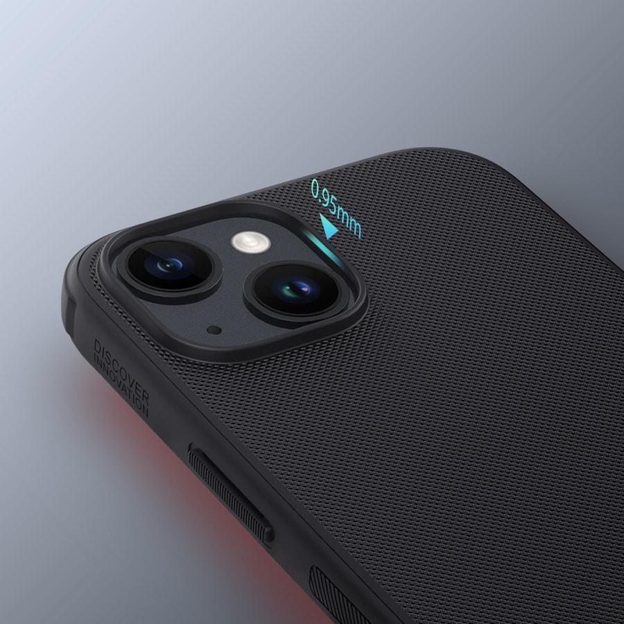 Nillkin Super Frosted Shield Pro forstærket etui til iPhone 15 Plus - blå