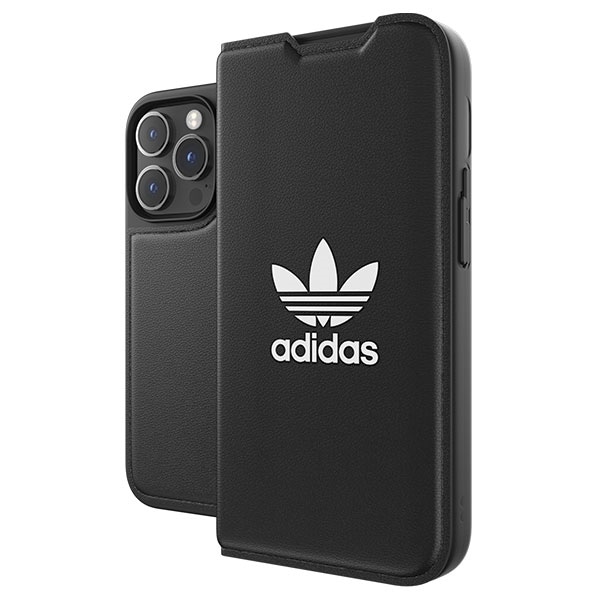 Adidas OR Booklet Case BASIC iPhone 14 Pro 6.1" sort/sort hvid 50182