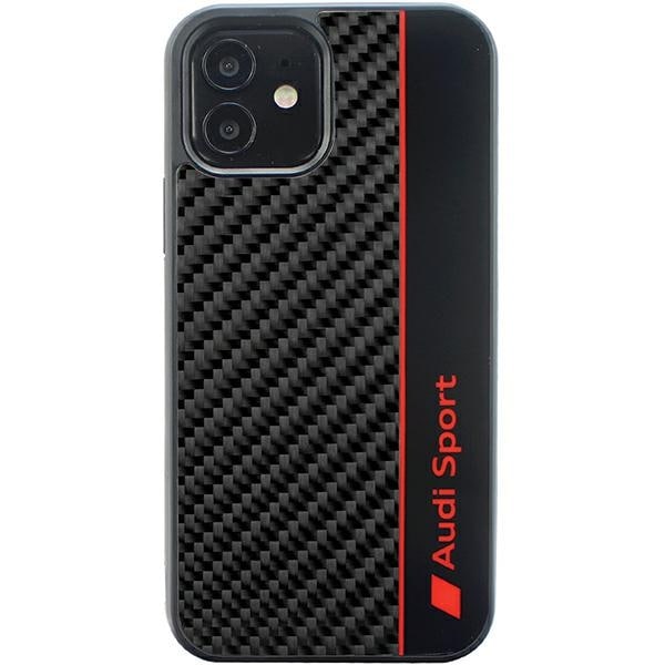 Audi Carbon Fiber Stripe iPhone 11 / Xr 6.1" sort/sort hardcase AUS-TPUPCIP11-R8/D1-BK