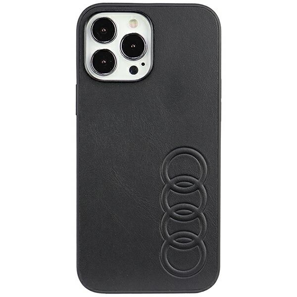Audi syntetisk læder iPhone 13 Pro Max 6,7" sort/sort hardcase AU-TPUPPCIP13PM-TT/D1-BK
