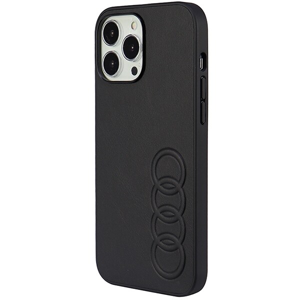 Audi syntetisk læder iPhone 13 Pro Max 6,7" sort/sort hardcase AU-TPUPPCIP13PM-TT/D1-BK