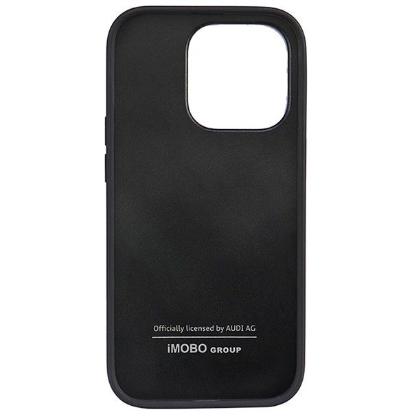 Audi syntetisk læder iPhone 14 Pro 6.1" sort/sort hardcase AU-TPUPPCIP14P-TT/D1-BK