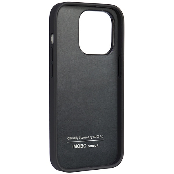 Audi syntetisk læder iPhone 14 Pro 6.1" sort/sort hardcase AU-TPUPPCIP14P-TT/D1-BK
