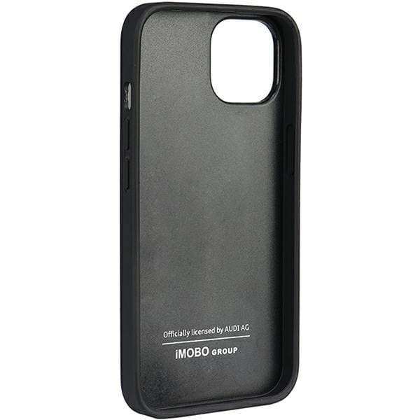 Audi Genuine Leather iPhone 12/12 Pro 6.1" sort/sort hardcase AU-TPUPCIP12P-Q8/D1-BK