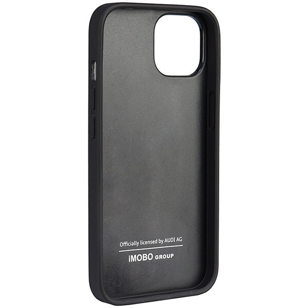 Audi Genuine Leather iPhone 14 6.1" sort/sort hardcase AU-TPUPPCIP14-Q8/D1-BK
