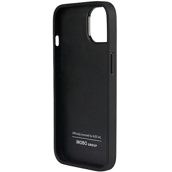 Audi Genuine Leather iPhone 14 6.1" sort/sort hardcase AU-TPUPPCIP14-Q8/D1-BK