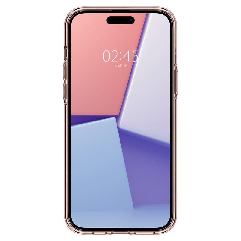 Spigen Crystal Flex iPhone 15 Plus-etui - lyserød/gennemsigtig