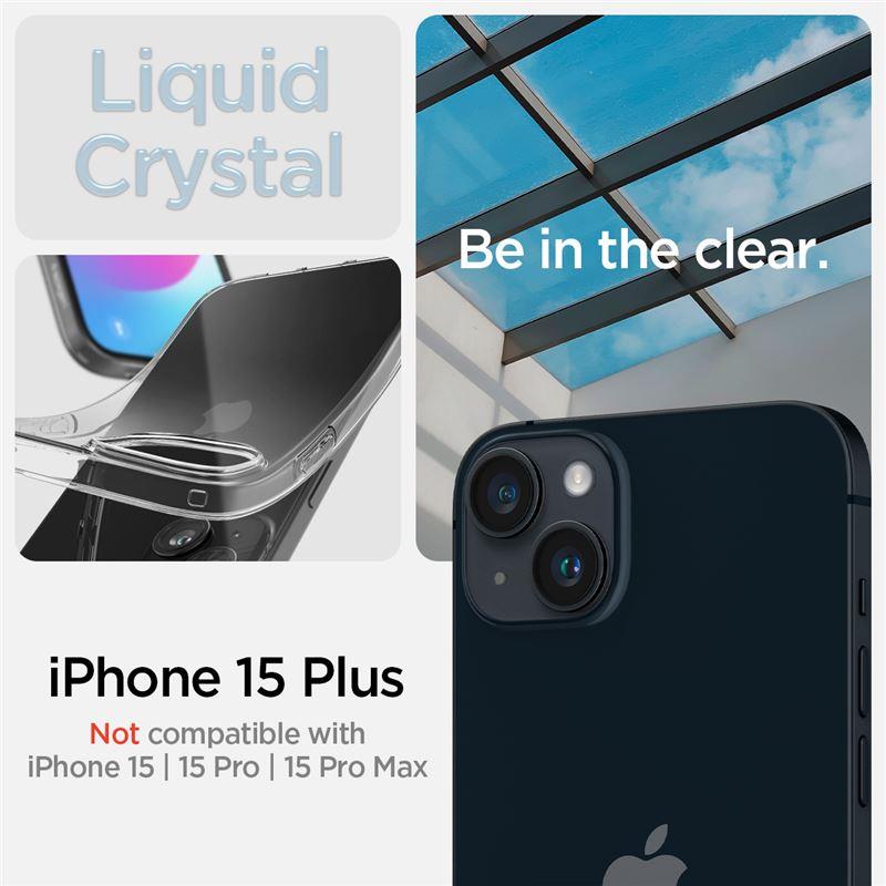 Spigen Crystal Flex-etui til iPhone 15 Plus - Klar