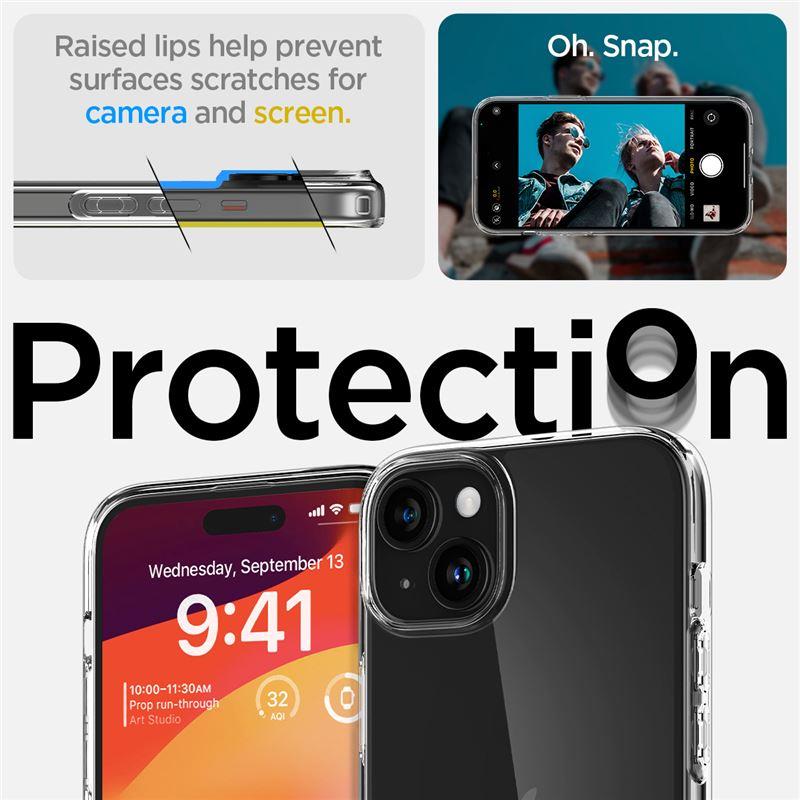 Spigen Crystal Flex-etui til iPhone 15 Plus - Klar