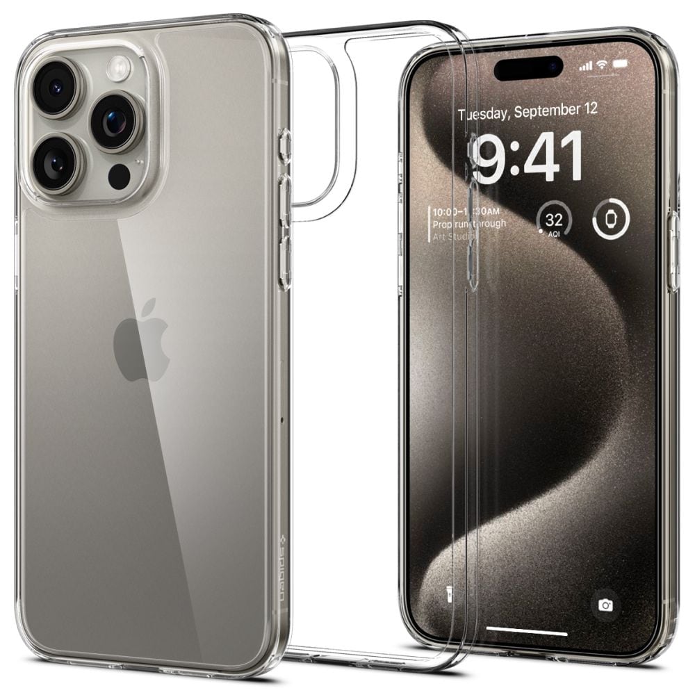 Spigen Airskin Hybrid-etui til iPhone 15 Pro Max - Klar