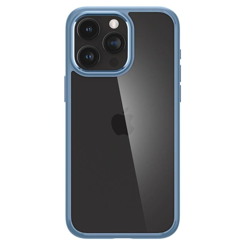 Spigen Crystal Hybrid-etui til iPhone 15 Pro Max - Klar blå