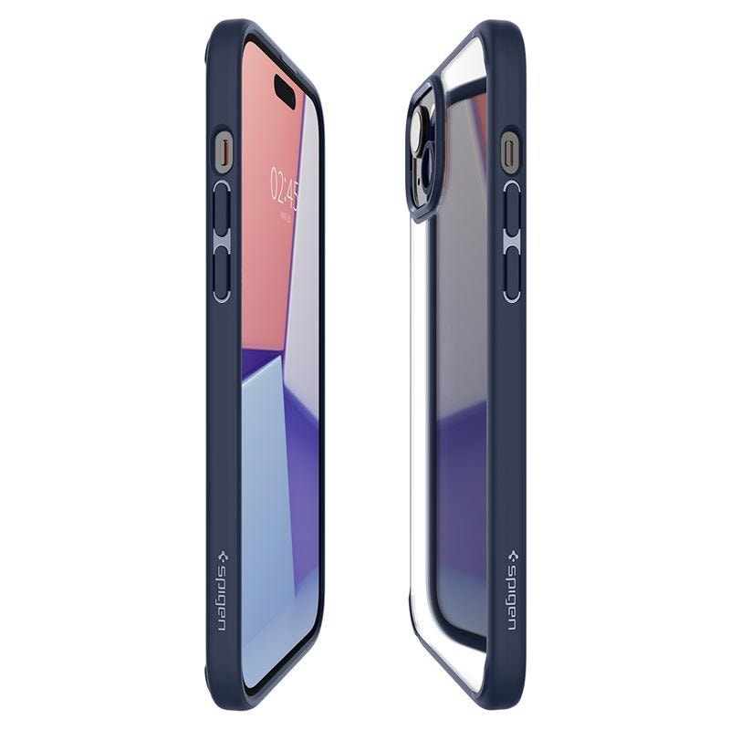 Spigen Crystal Hybrid iPhone 15 Plus-etui - klar blå
