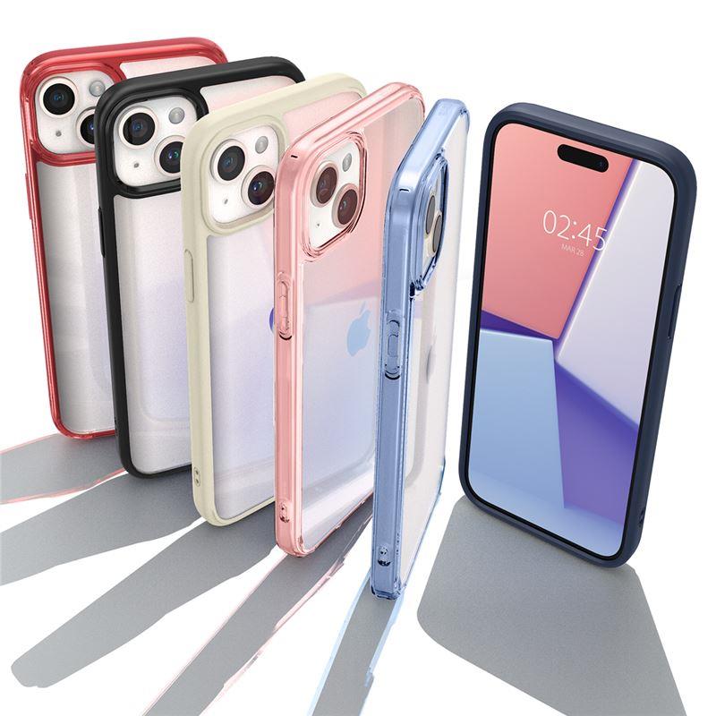 Spigen Crystal Hybrid iPhone 15 Plus-etui - gennemsigtig beige