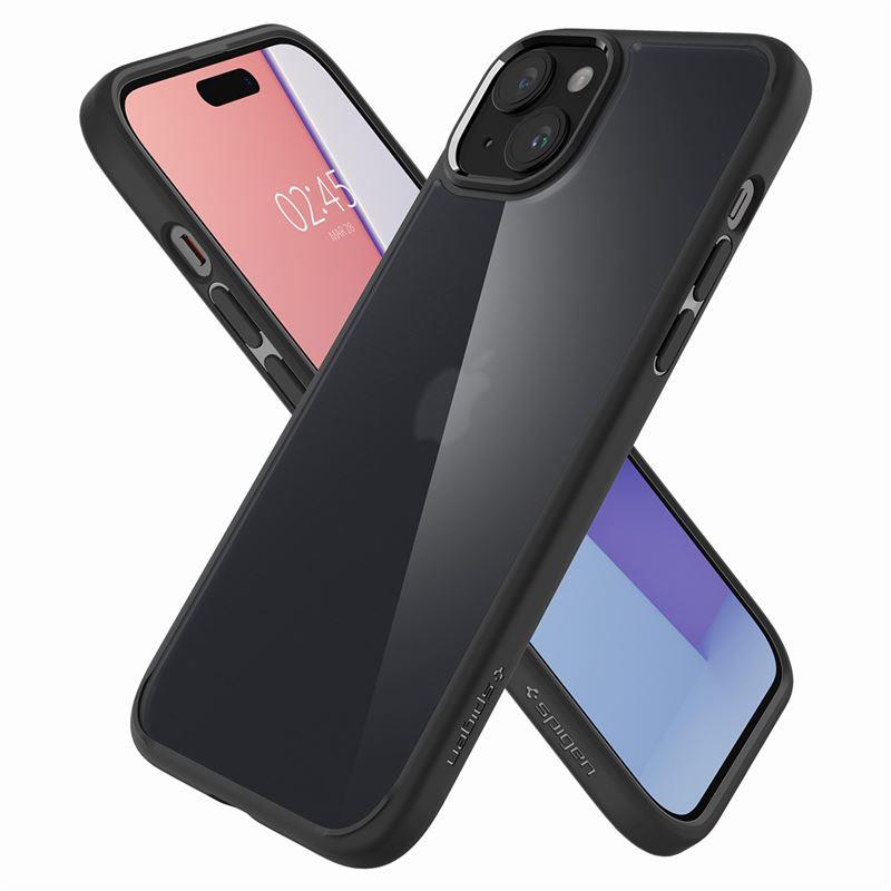 Spigen Ultra Hybrid iPhone 15 Plus-etui - Sort