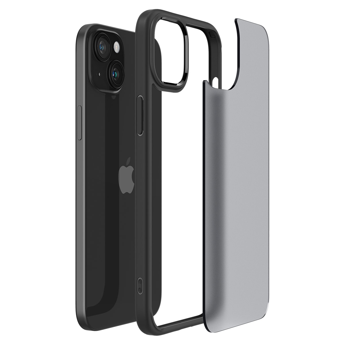 Spigen Ultra Hybrid iPhone 15 Plus-etui - Sort