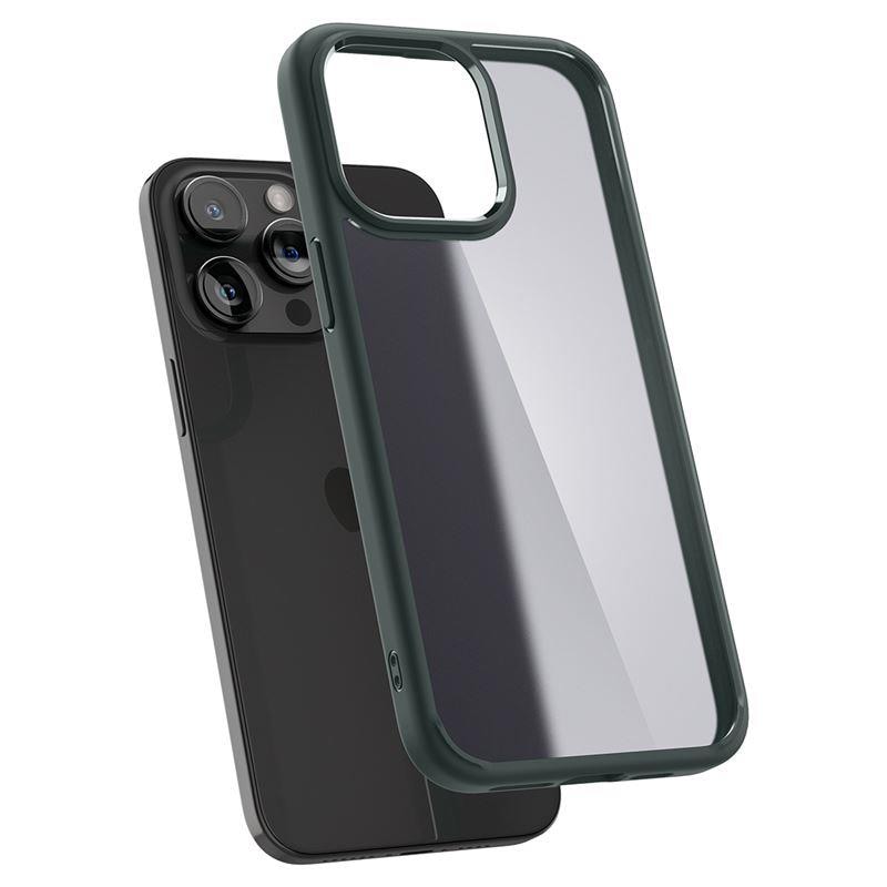 Spigen Ultra Hybrid iPhone 15 Pro Max-kuffert - mørkegrøn