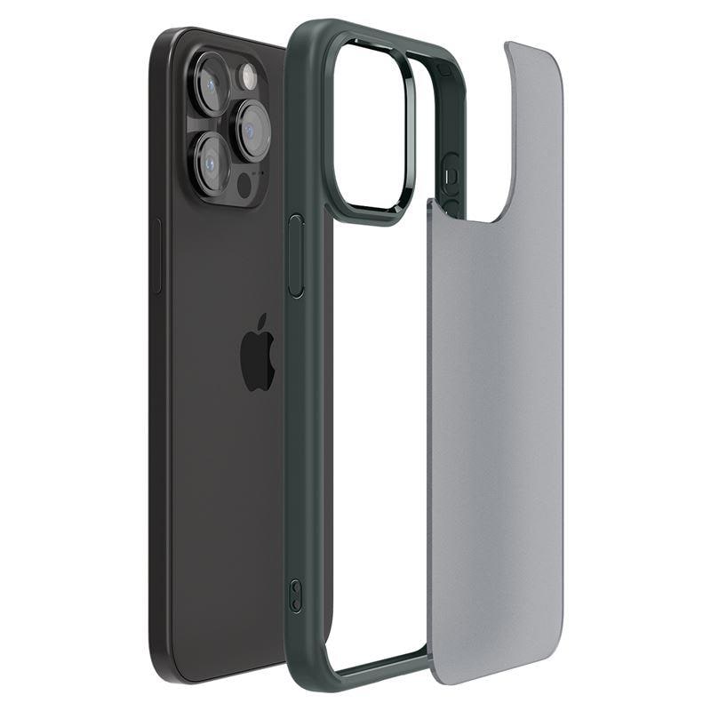 Spigen Ultra Hybrid iPhone 15 Pro Max-kuffert - mørkegrøn