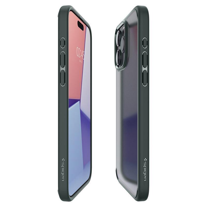 Spigen Ultra Hybrid iPhone 15 Pro Max-kuffert - mørkegrøn