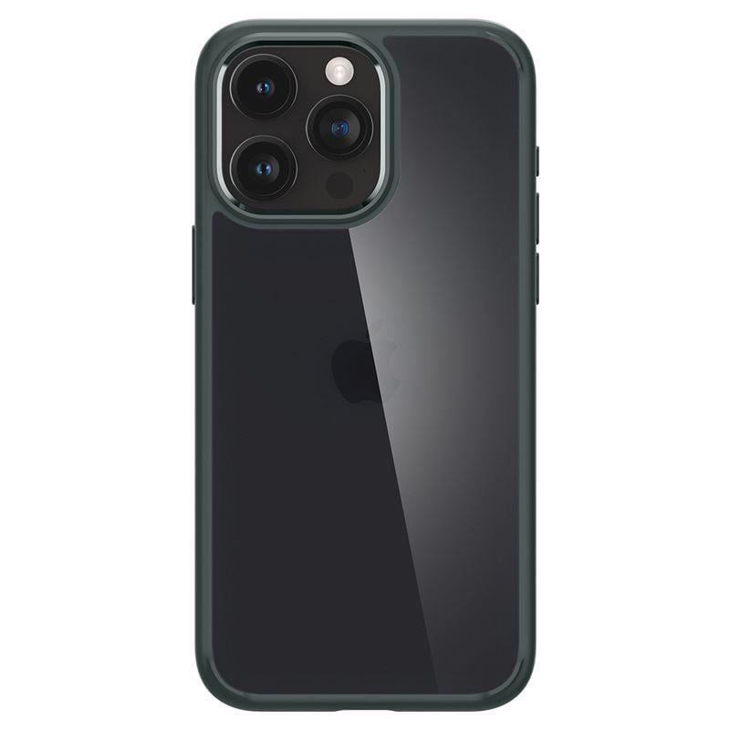 Spigen Ultra Hybrid iPhone 15 Pro Max-kuffert - mørkegrøn