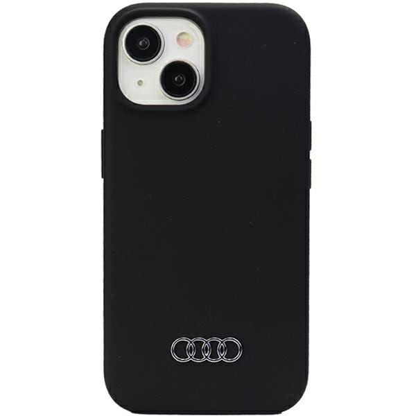 Audi silikoneetui til iPhone 15 Plus - sort